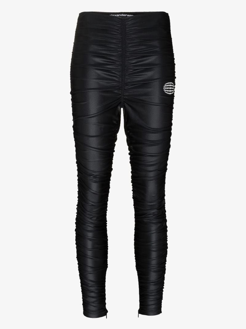 Ruched Logo Leggings