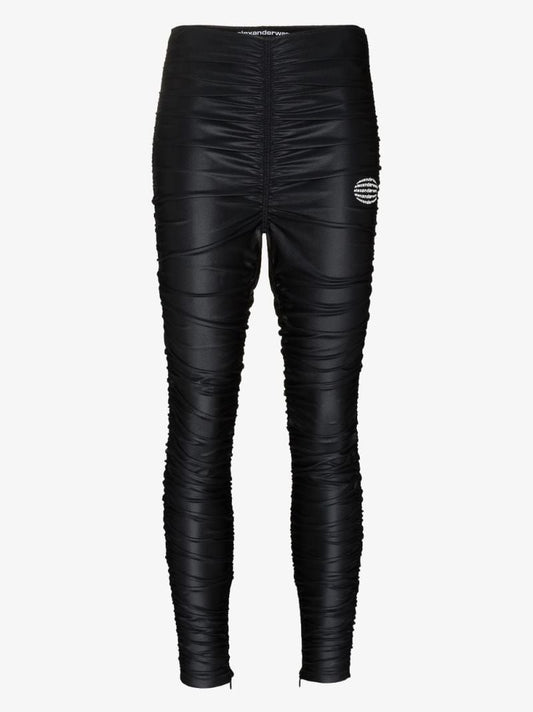 Ruched Logo Leggings