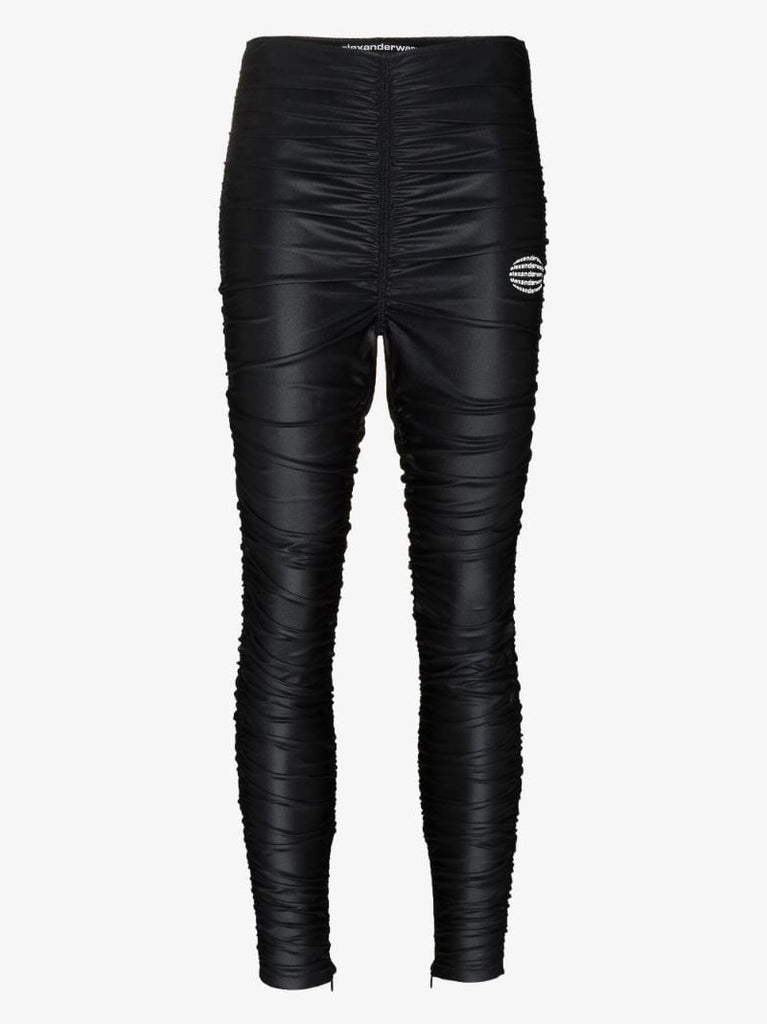Ruched Logo Leggings