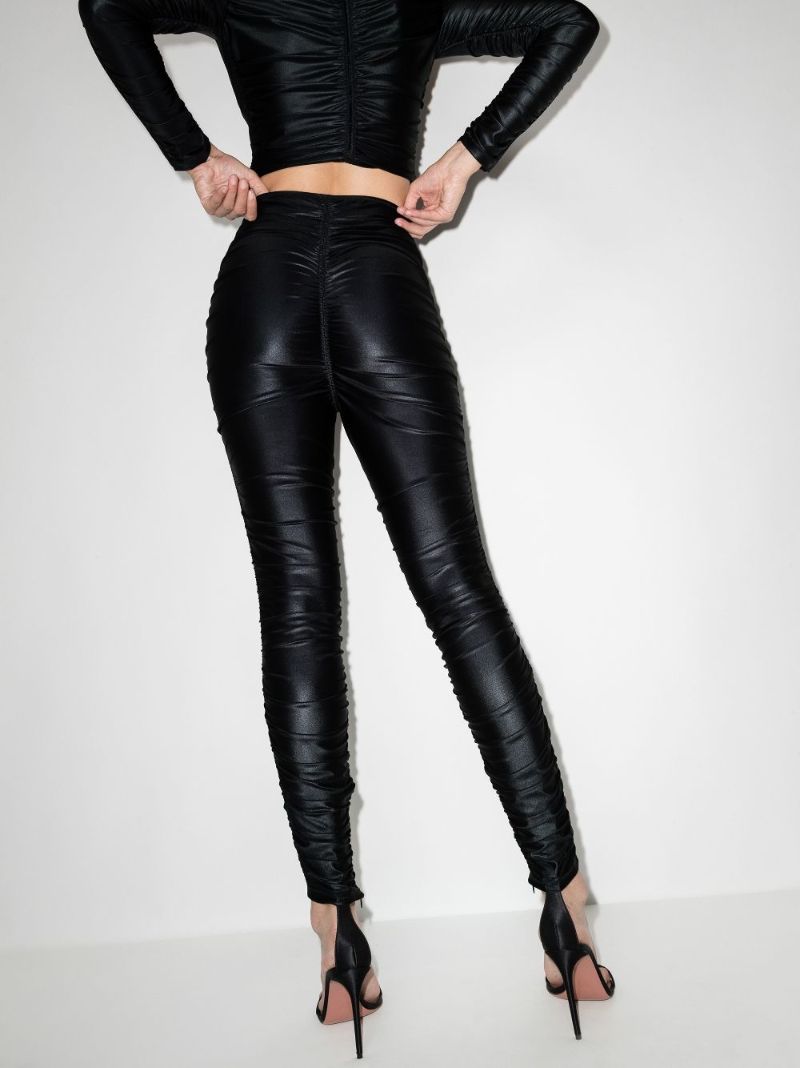 Ruched Logo Leggings