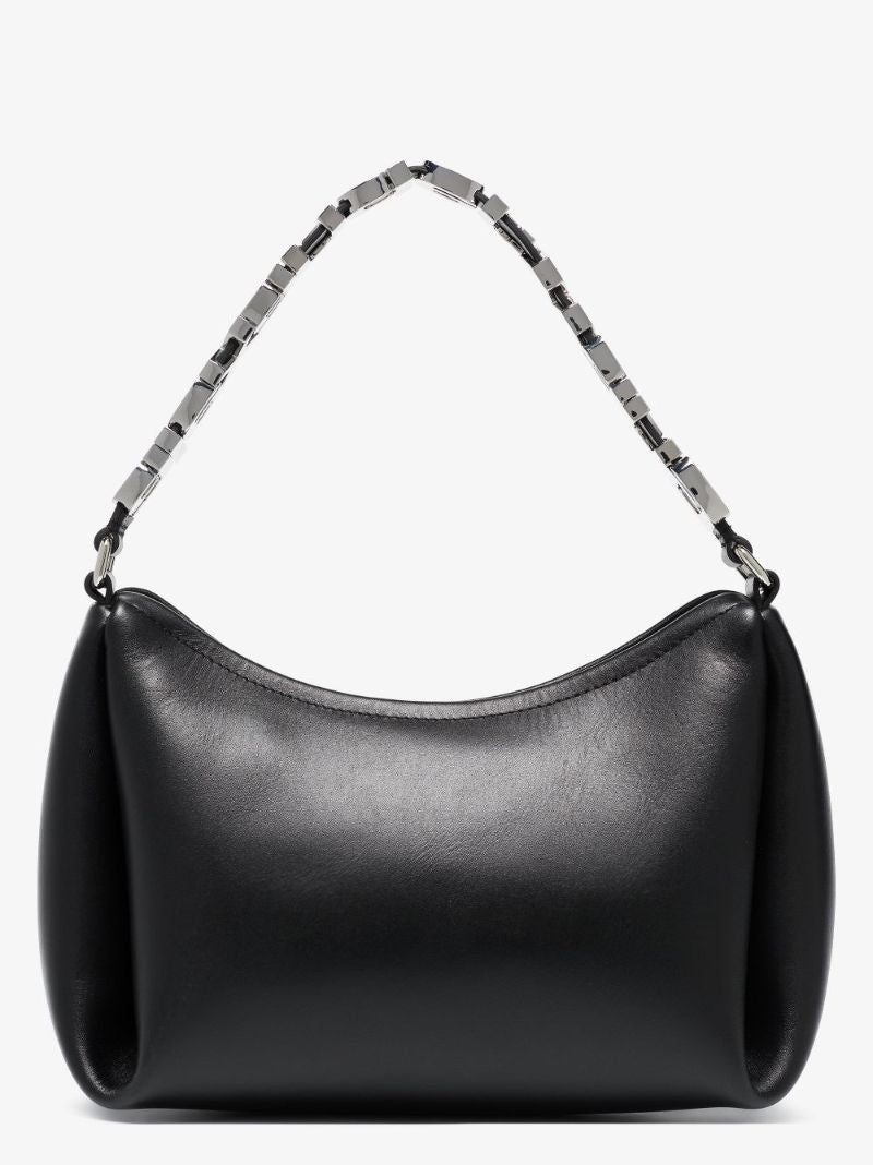 Black Marquess Medium Leather Shoulder Bag