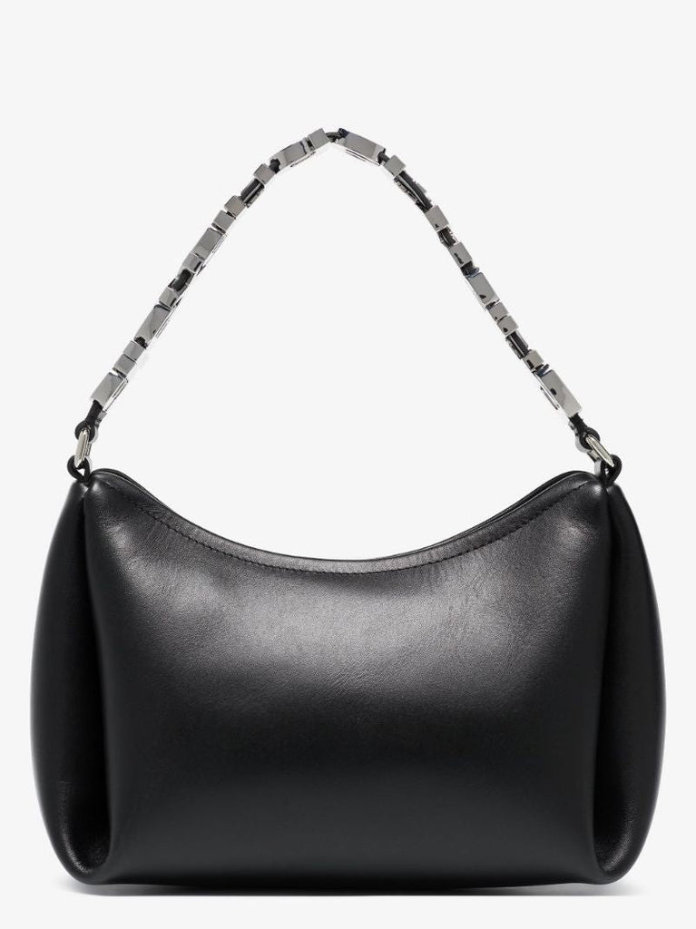 Black Marquess Medium Leather Shoulder Bag