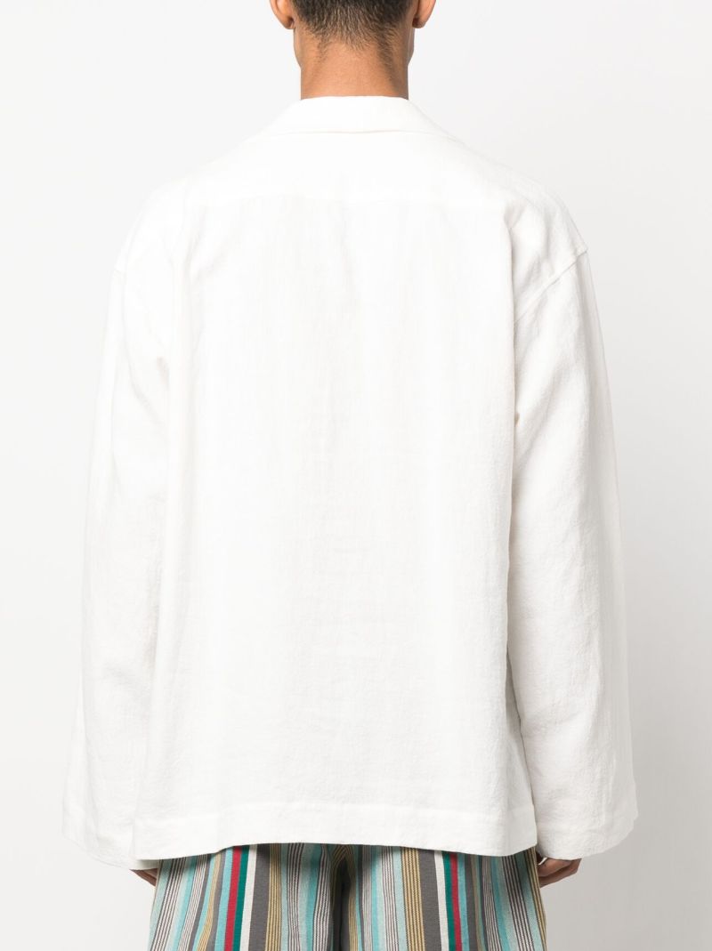 White Resort Long-sleeve Shirt
