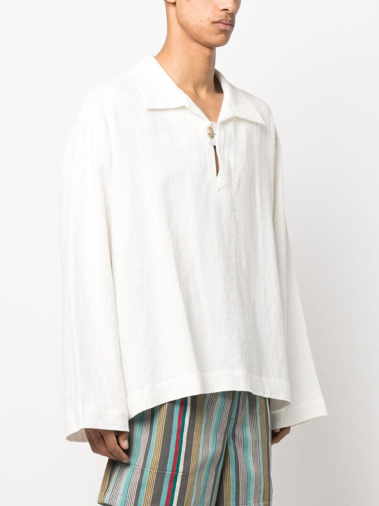 White Resort Long-sleeve Shirt