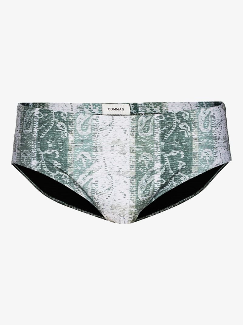 Paisley Jacquard Swim Trunks