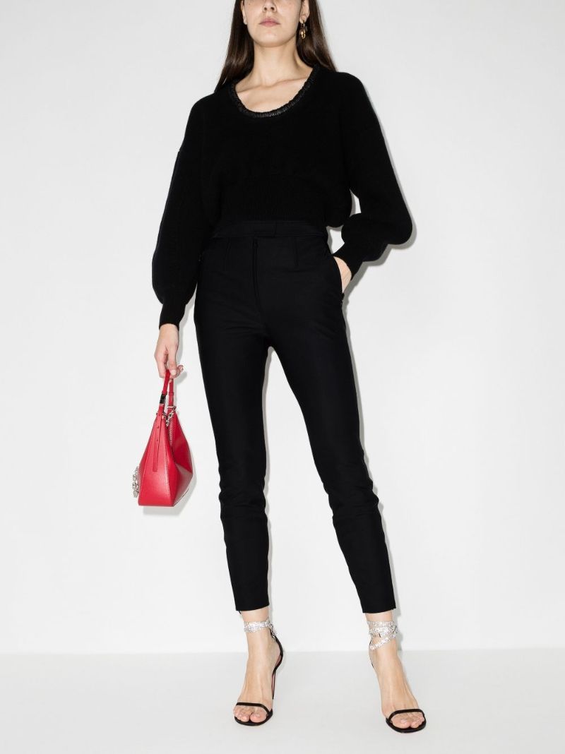 High Waist Cropped Trousers