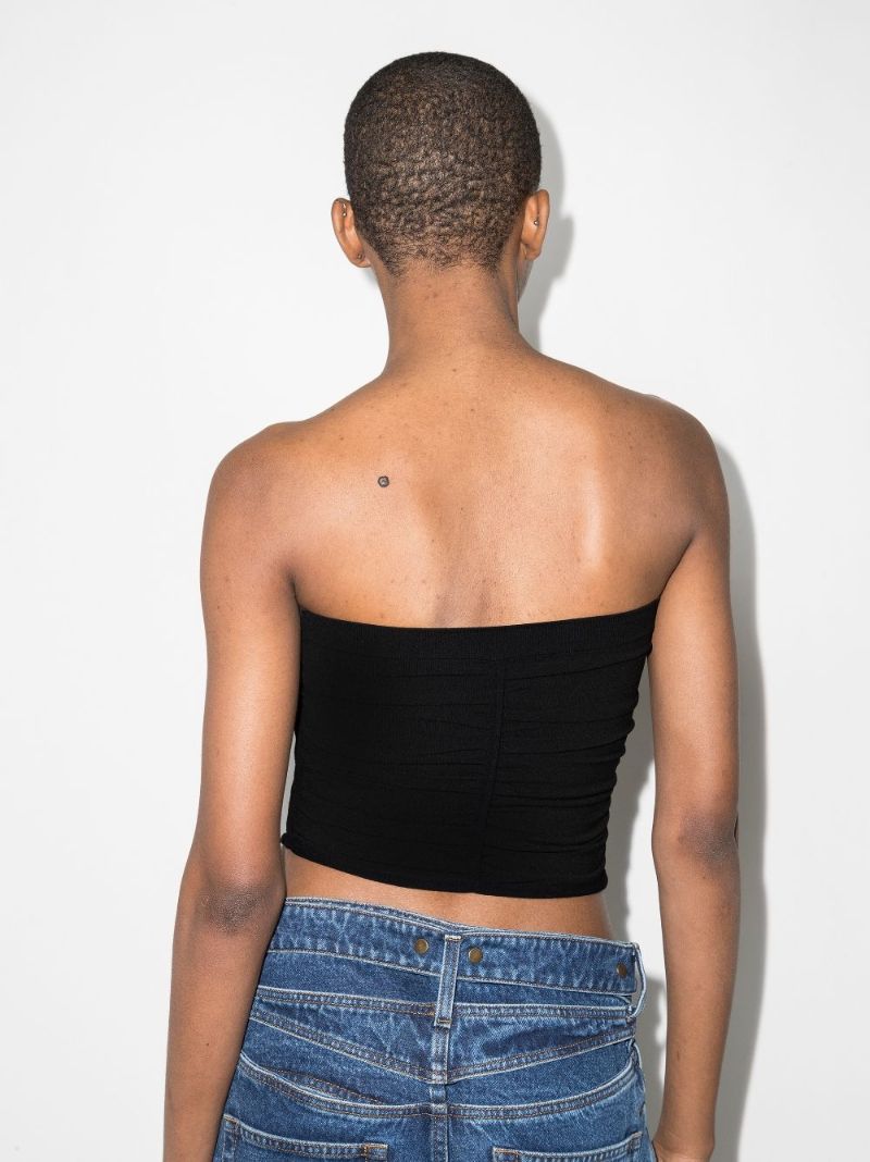 Ruched Strapless Top