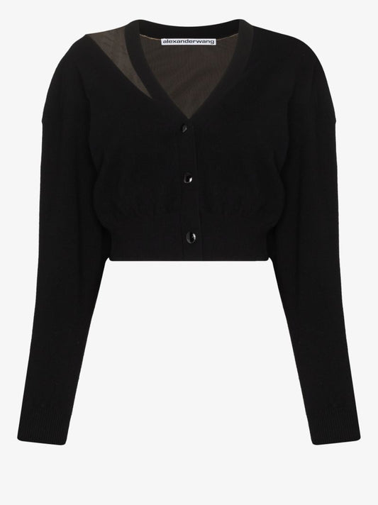 Cutout Cropped Cardigan