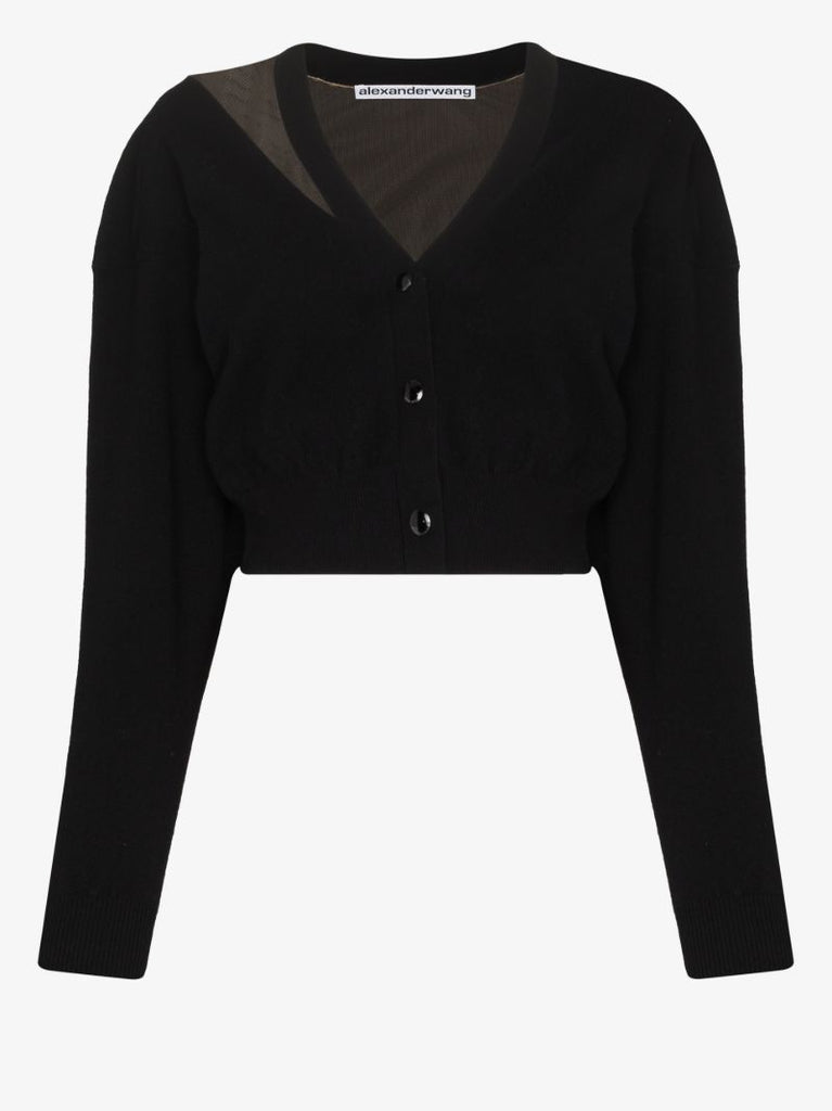 Cutout Cropped Cardigan