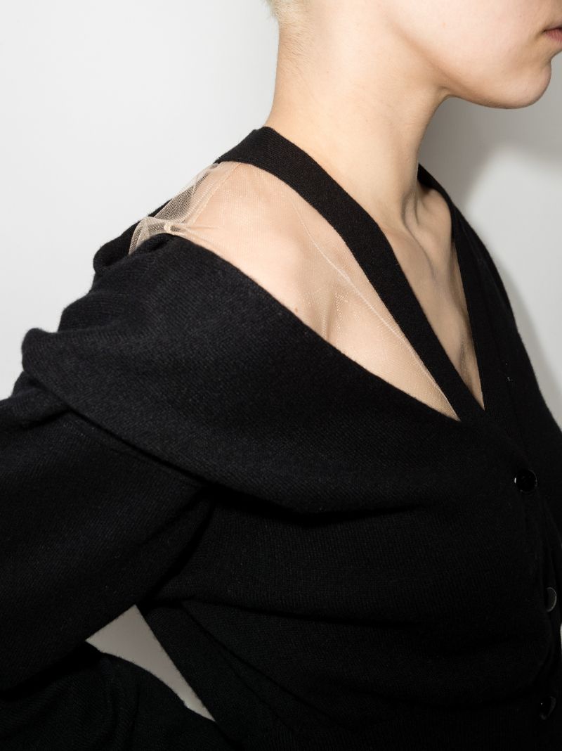 Cutout Cropped Cardigan
