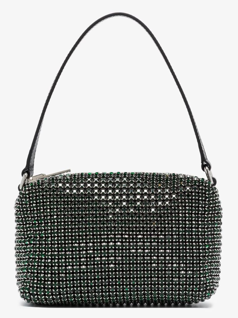 Green Heiress Medium Crystal Clutch Bag