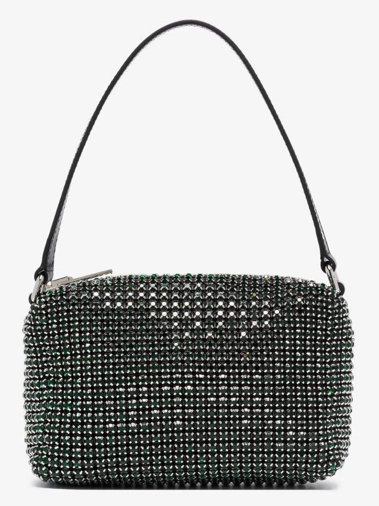 Green Heiress Medium Crystal Clutch Bag