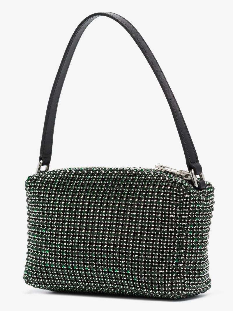 Green Heiress Medium Crystal Clutch Bag