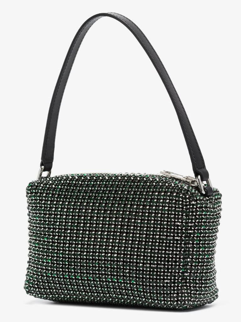 Green Heiress Medium Crystal Clutch Bag