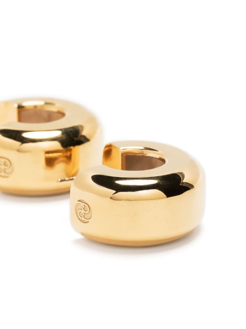 Gold-plated Tire Hoop Earrings