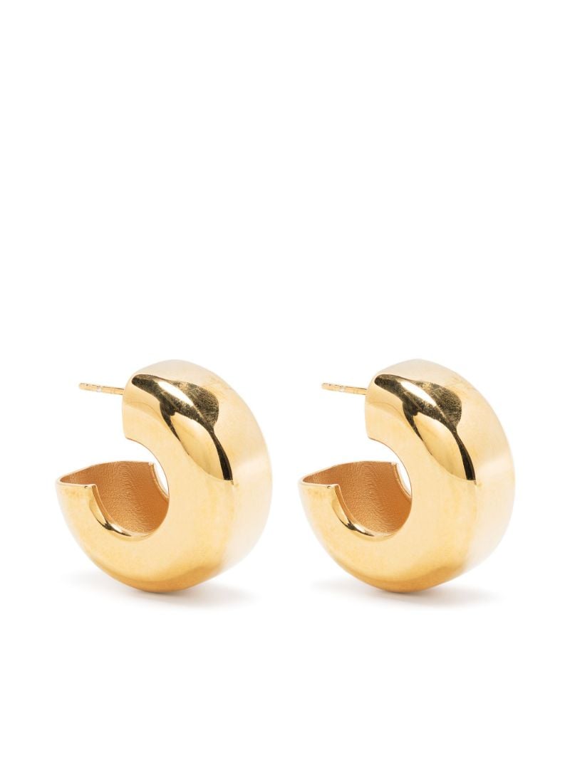 Gold-plated Tire Hoop Earrings