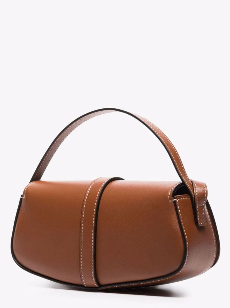 Brown Leather Clutch Bag
