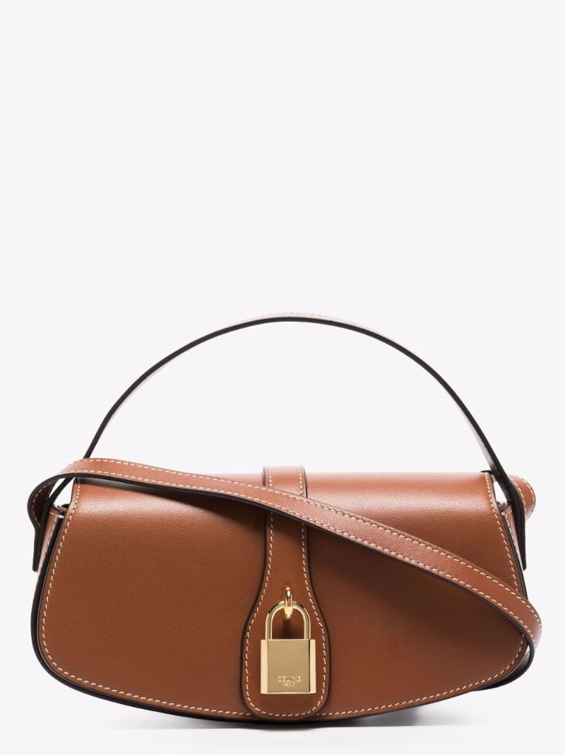 Brown Leather Clutch Bag