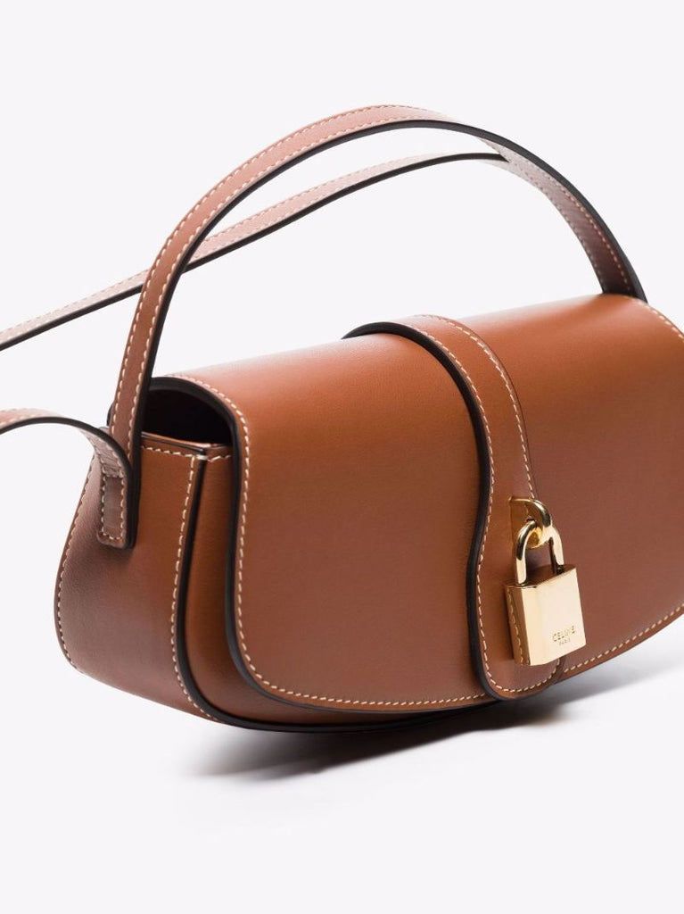 Brown Leather Clutch Bag