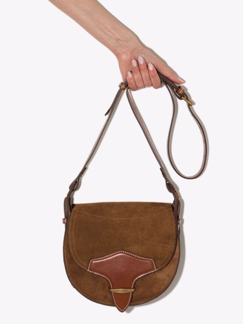Brown Botsy Suede Cross Body Bag