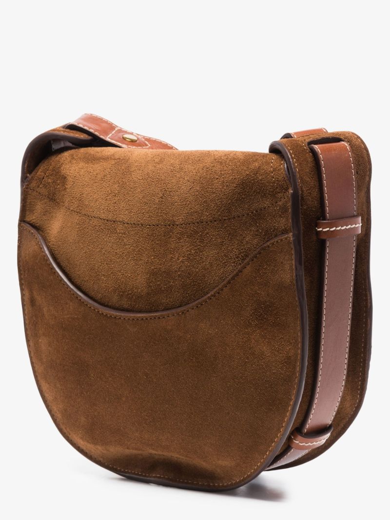 Brown Botsy Suede Cross Body Bag