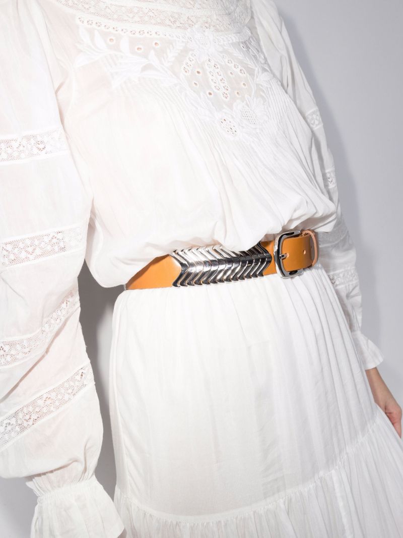 Neutral Tehora Leather Belt