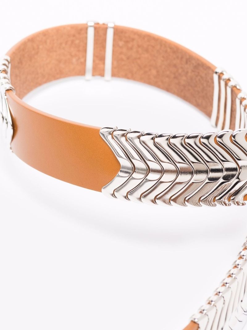 Neutral Tehora Leather Belt