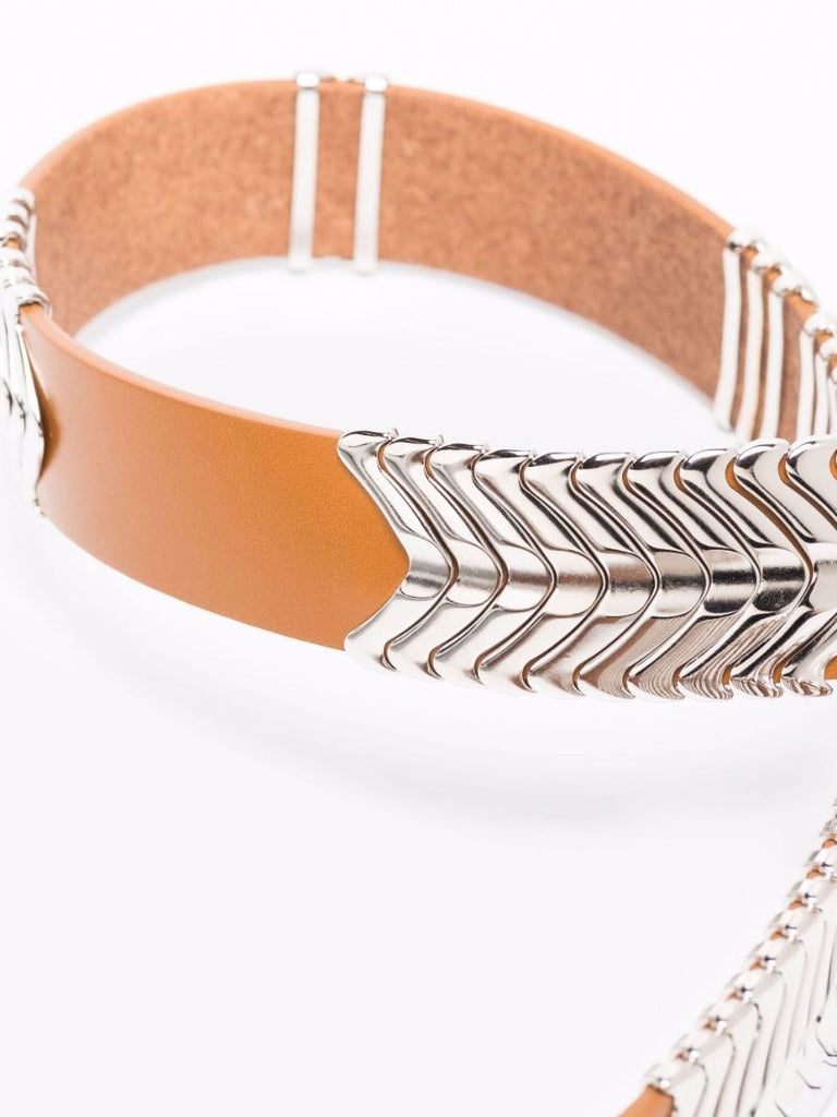 Neutral Tehora Leather Belt