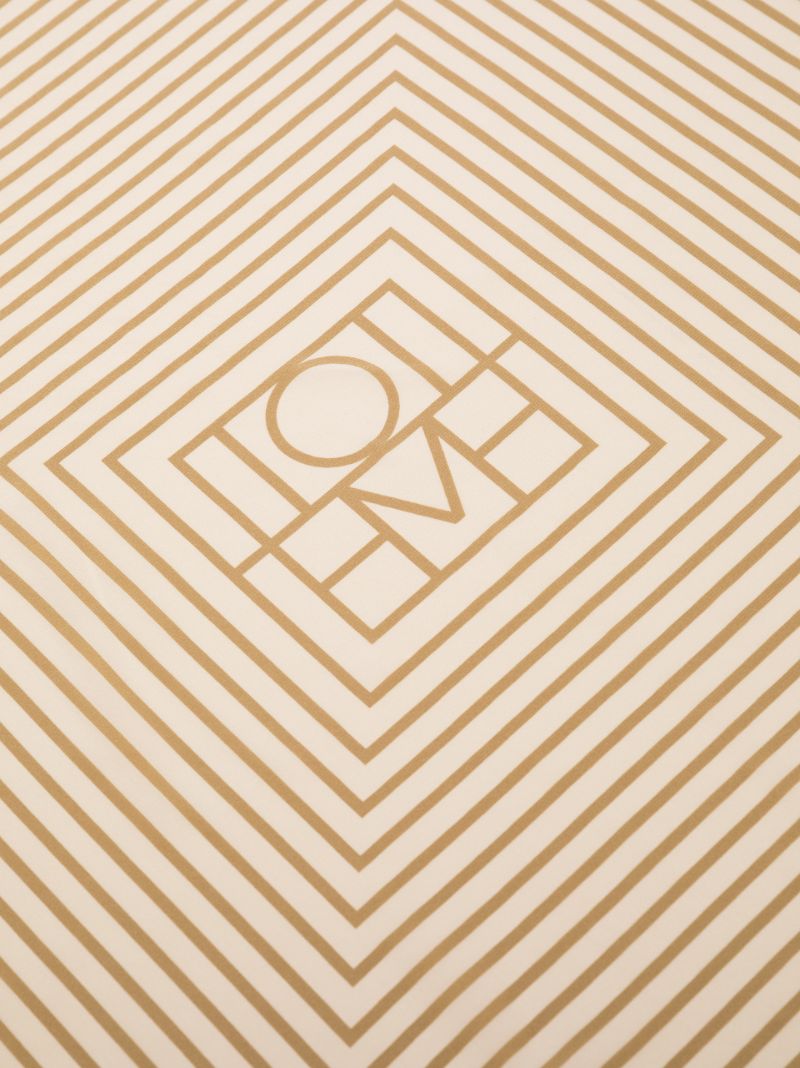 Neutral Signature Monogram Silk Scarf