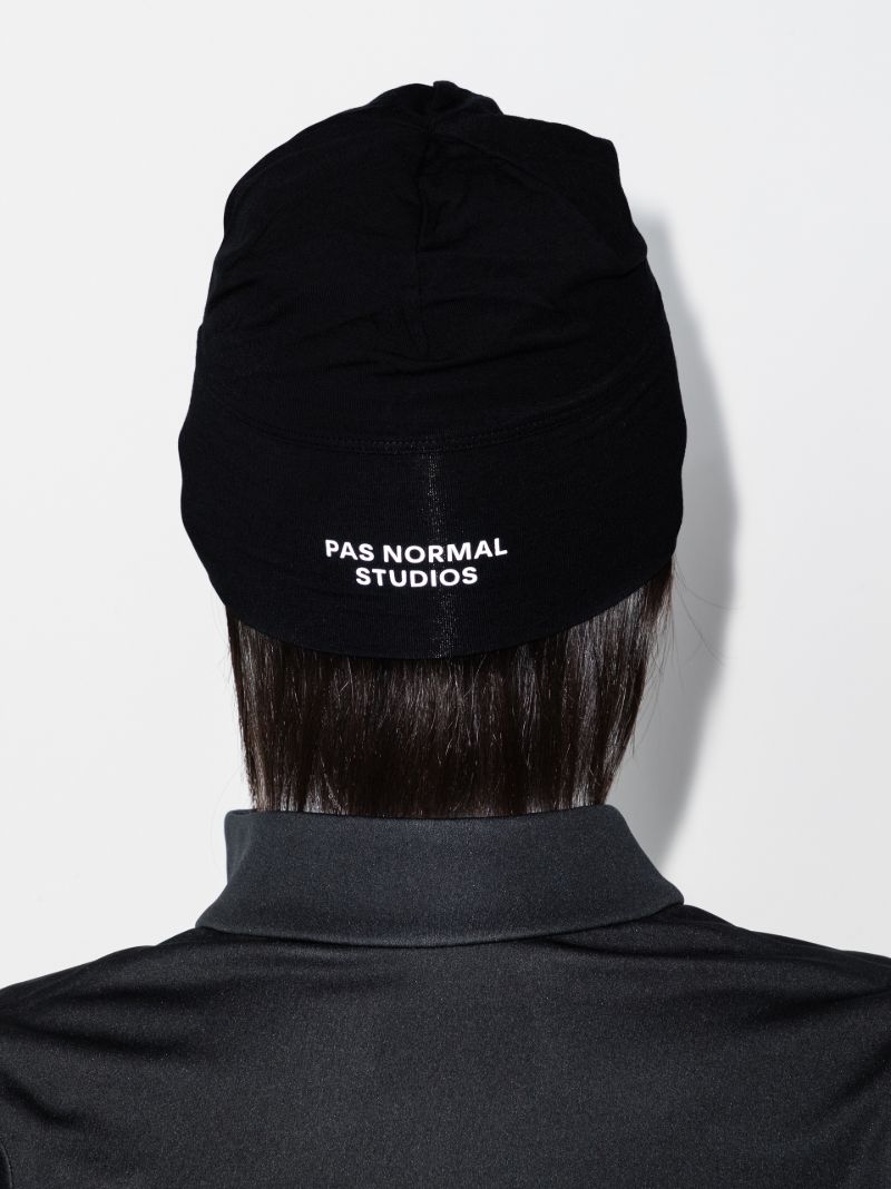 Black Control Cycling Beanie Hat