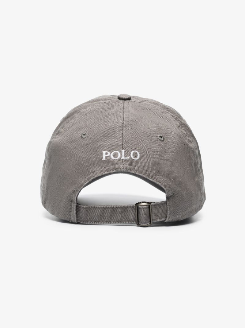 Grey Classic Polo Pony Cap