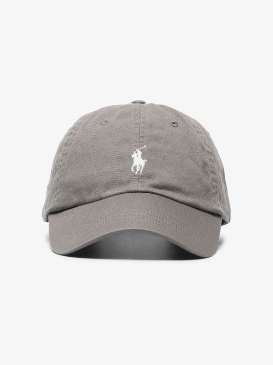 Grey Classic Polo Pony Cap