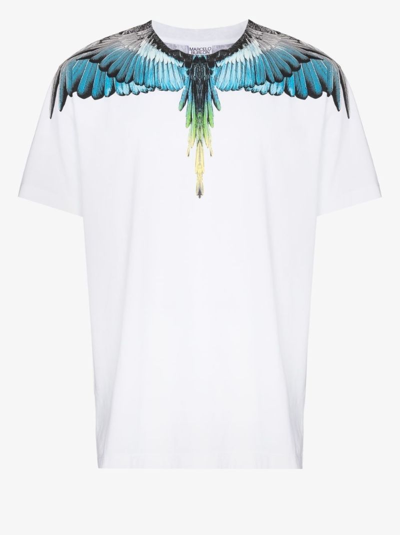 Wings Print Cotton T-shirt