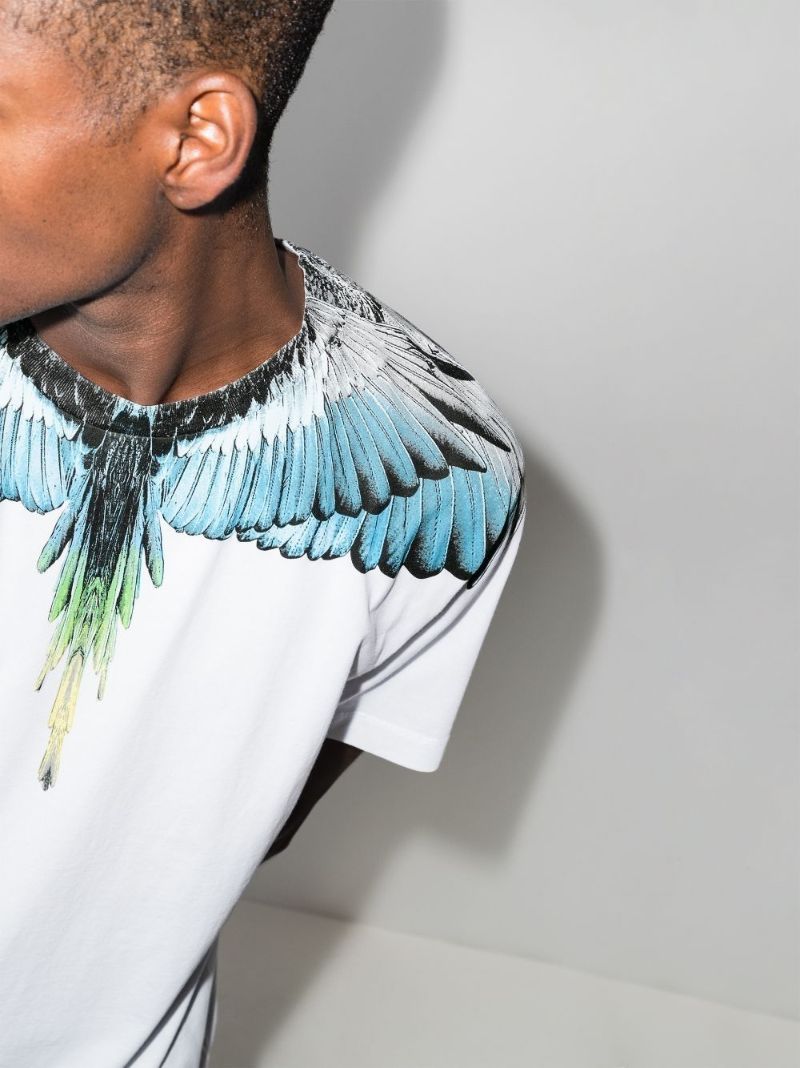 Wings Print Cotton T-shirt