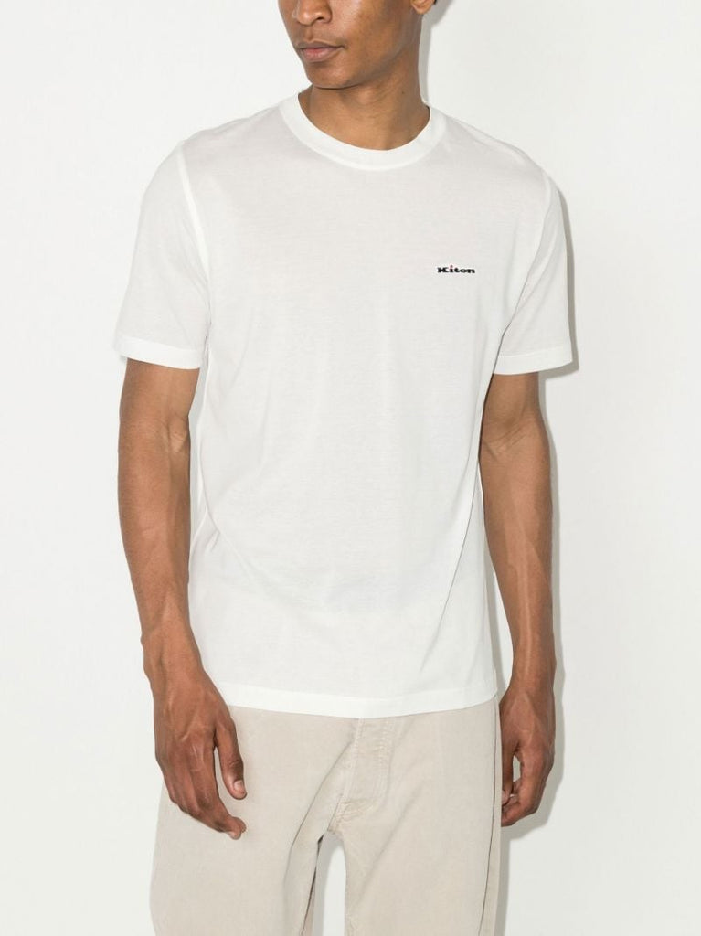 Logo Embroidered Cotton T-shirt