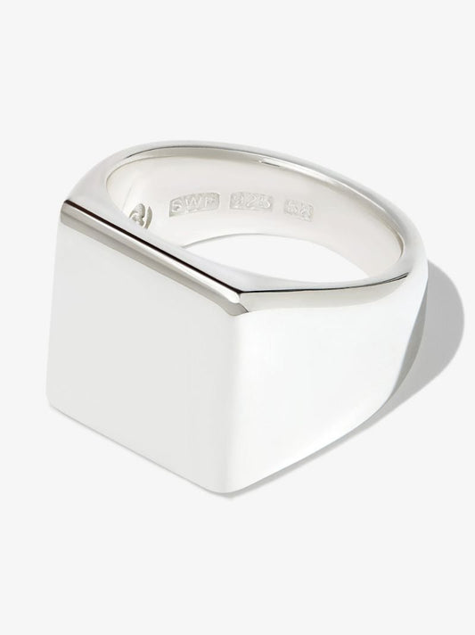 Sterling Silver Platform Ring