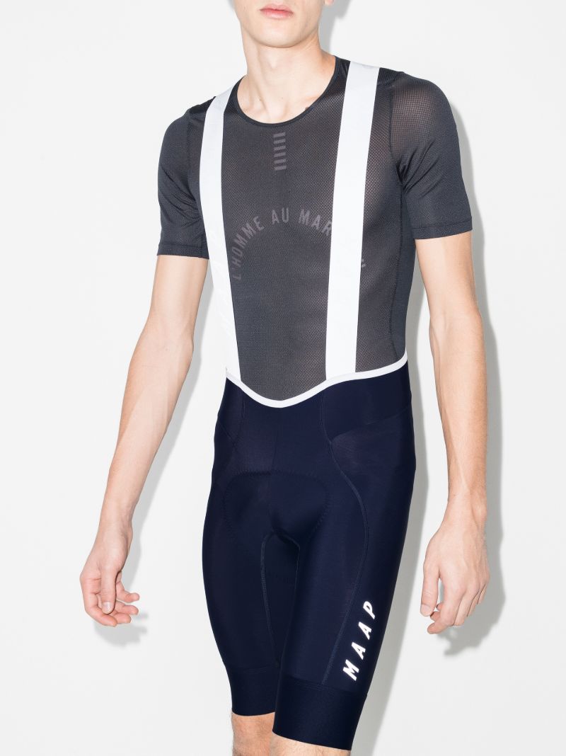 Blue and White Team Evo Cycling Bib Shorts