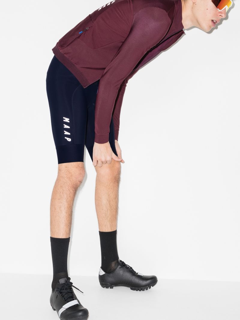 Blue and White Team Evo Cycling Bib Shorts