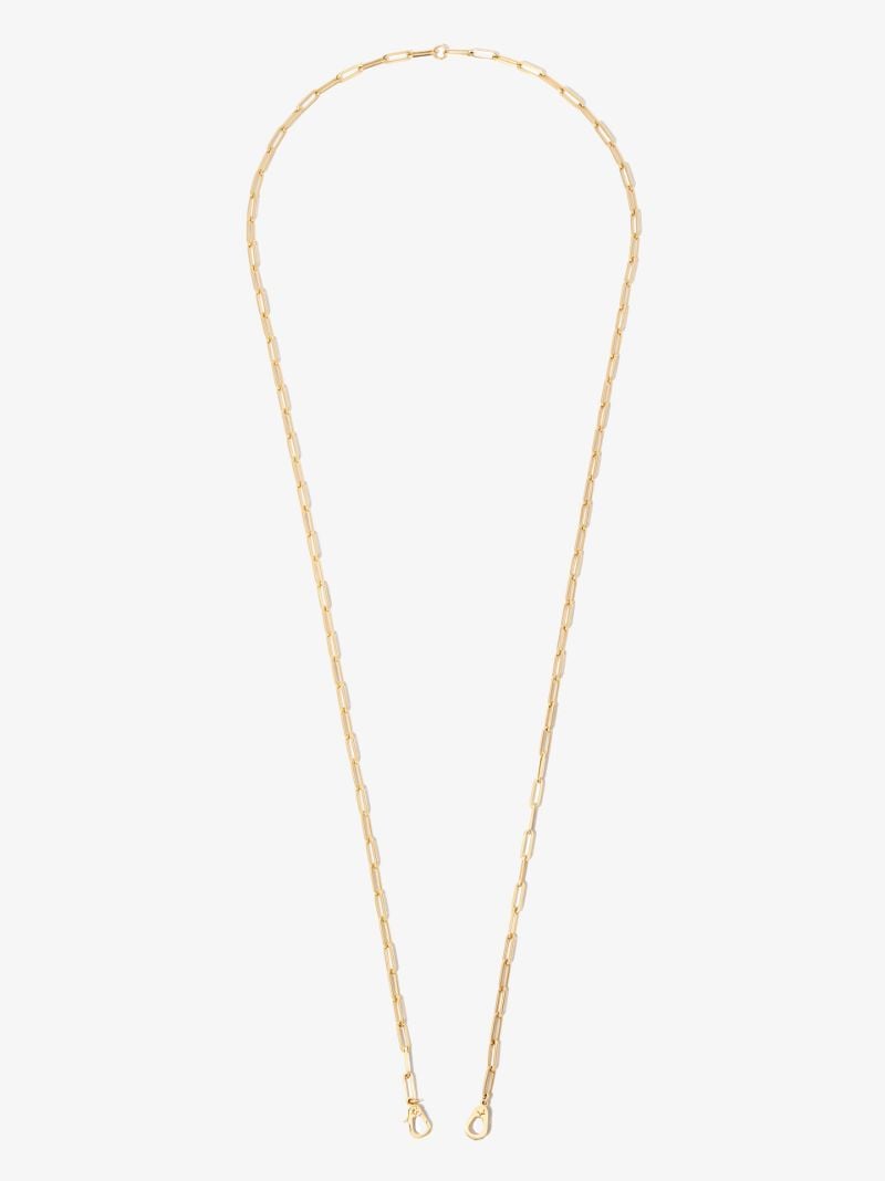 18k Yellow Gold Sister Hook Classic Fob Clip Chain