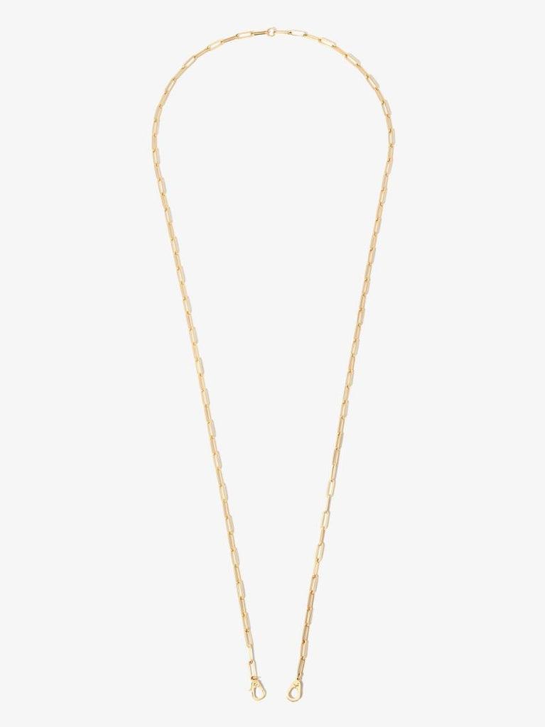 18k Yellow Gold Sister Hook Classic Fob Clip Chain