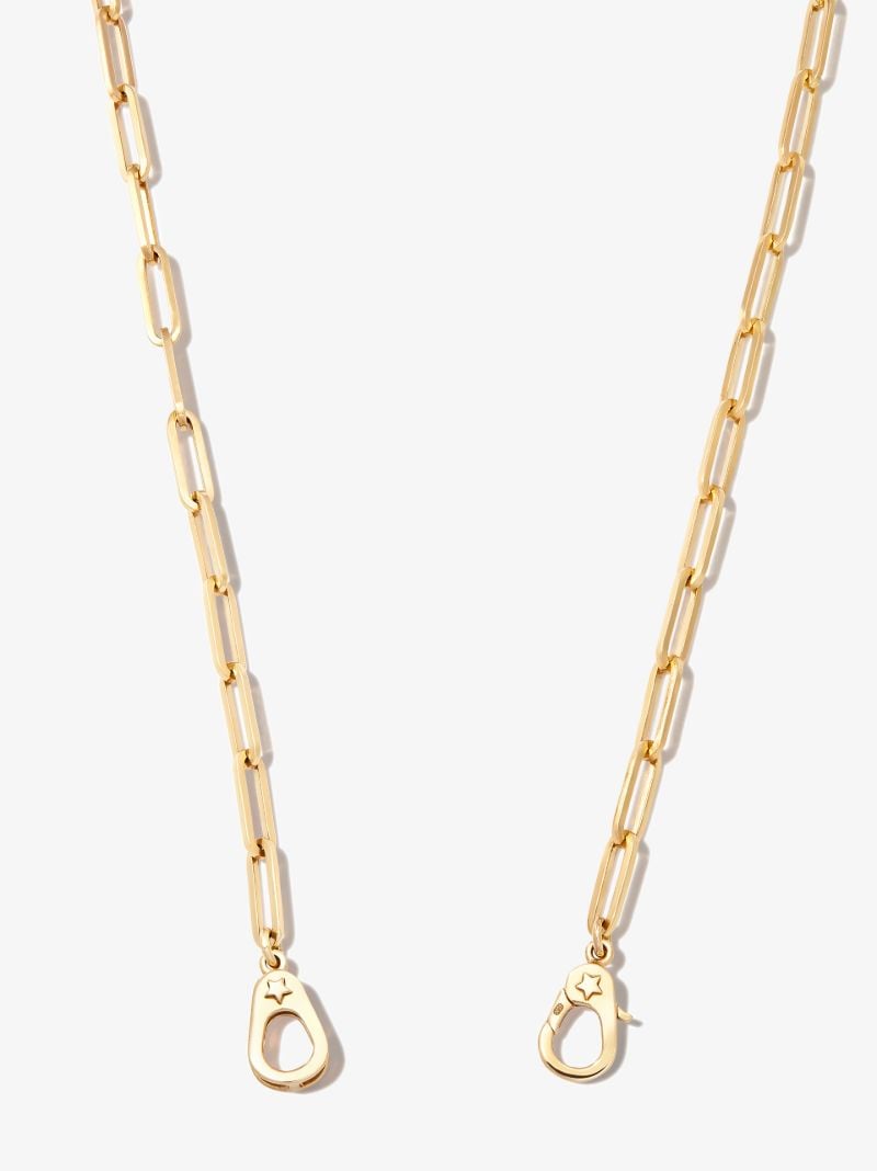 18k Yellow Gold Sister Hook Classic Fob Clip Chain