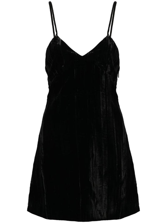 Black Velvet Mini Dress