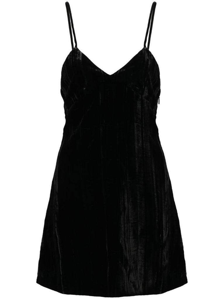 Black Velvet Mini Dress