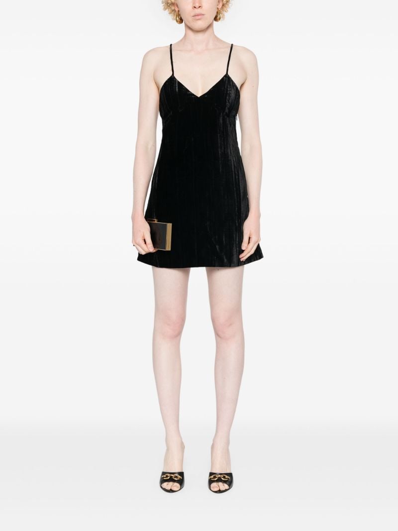 Black Velvet Mini Dress