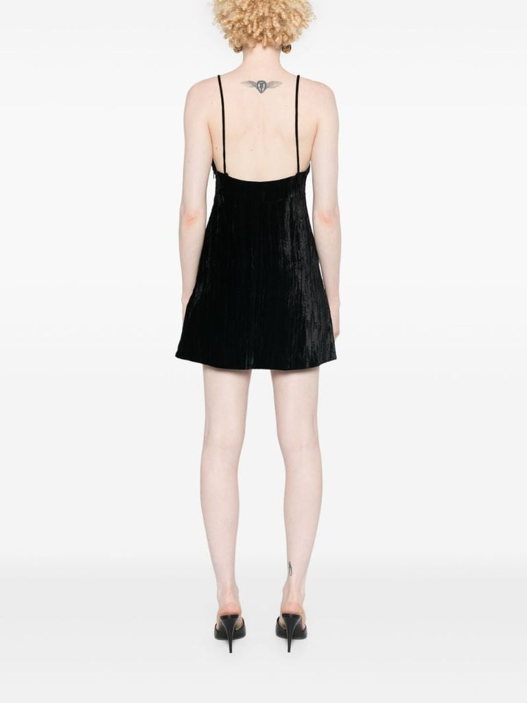 Black Velvet Mini Dress