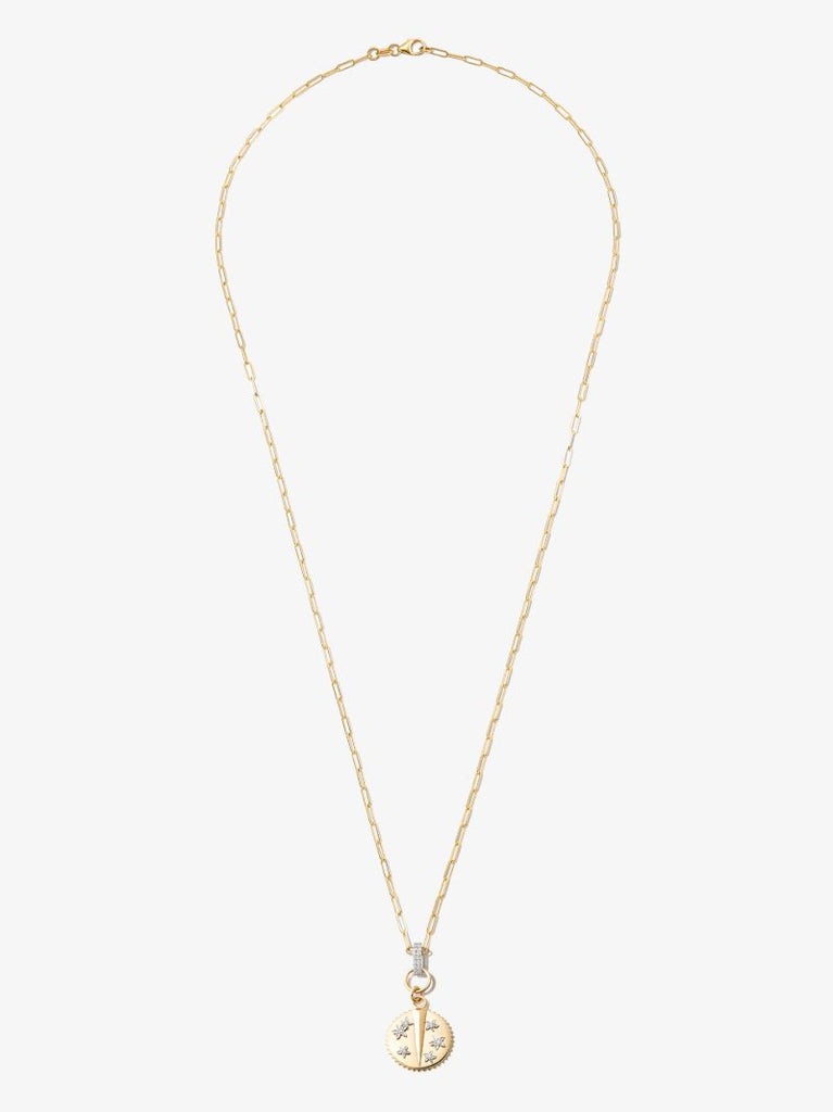 18k Yellow Gold Resilience Super Fine Clip Chain Diamond Necklace