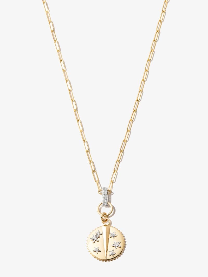 18k Yellow Gold Resilience Super Fine Clip Chain Diamond Necklace