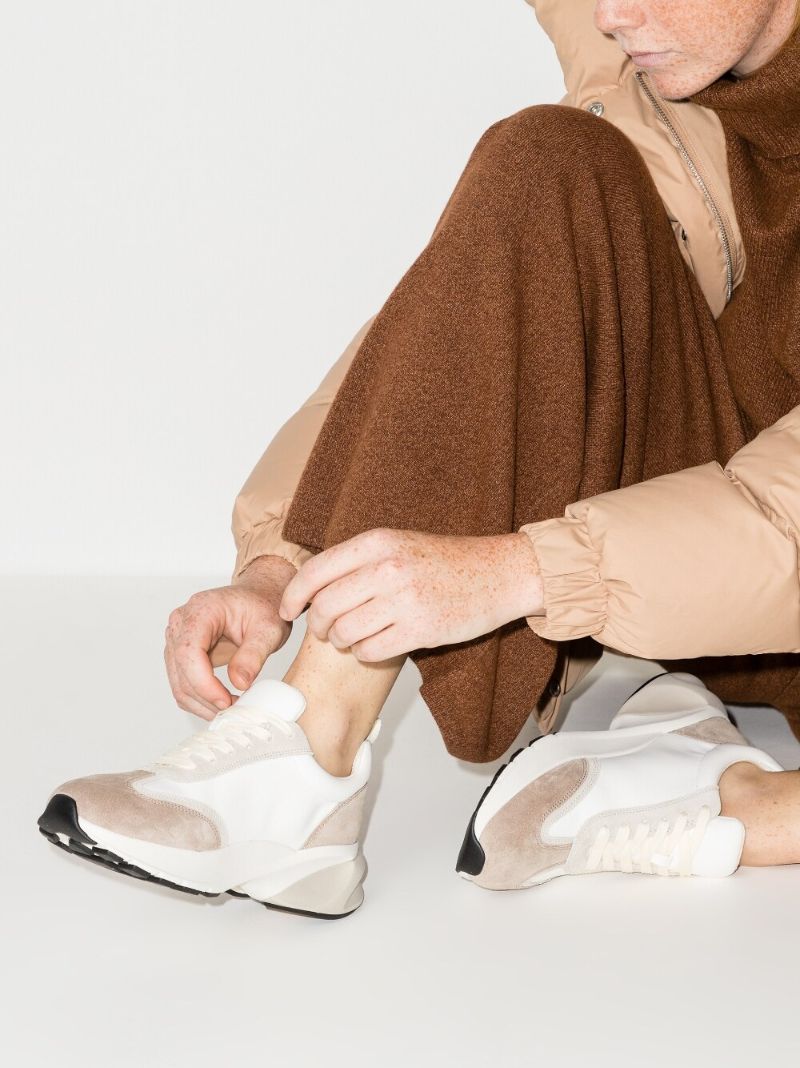 White Good Luck Suede Sneakers