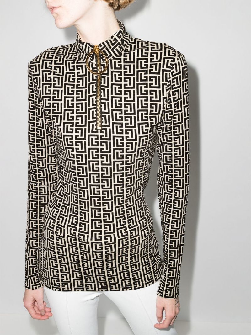 Monogram Velvet Ski Top