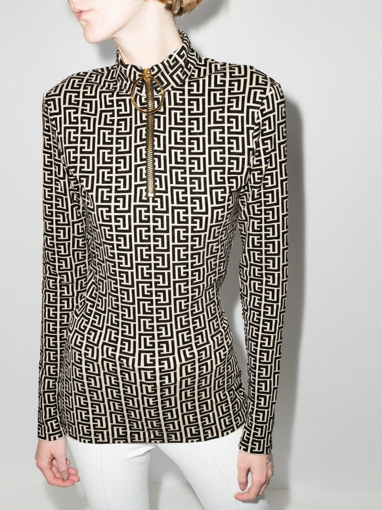 Monogram Velvet Ski Top